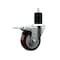 Service Caster 3.5'' Maroon Poly Swivel 1-3/4'' Expanding Stem Caster Total Lock Brake SCC-EXTTL20S3514-PPUB-MRN-134 - alternate 1